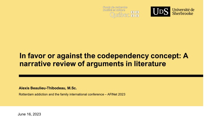 in favor or against the codependency concept
