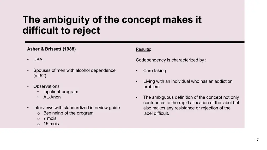 the ambiguity of the concept makes it difficult