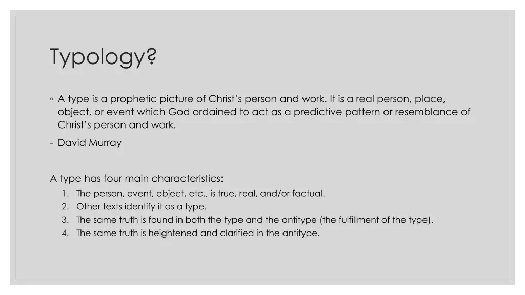 typology