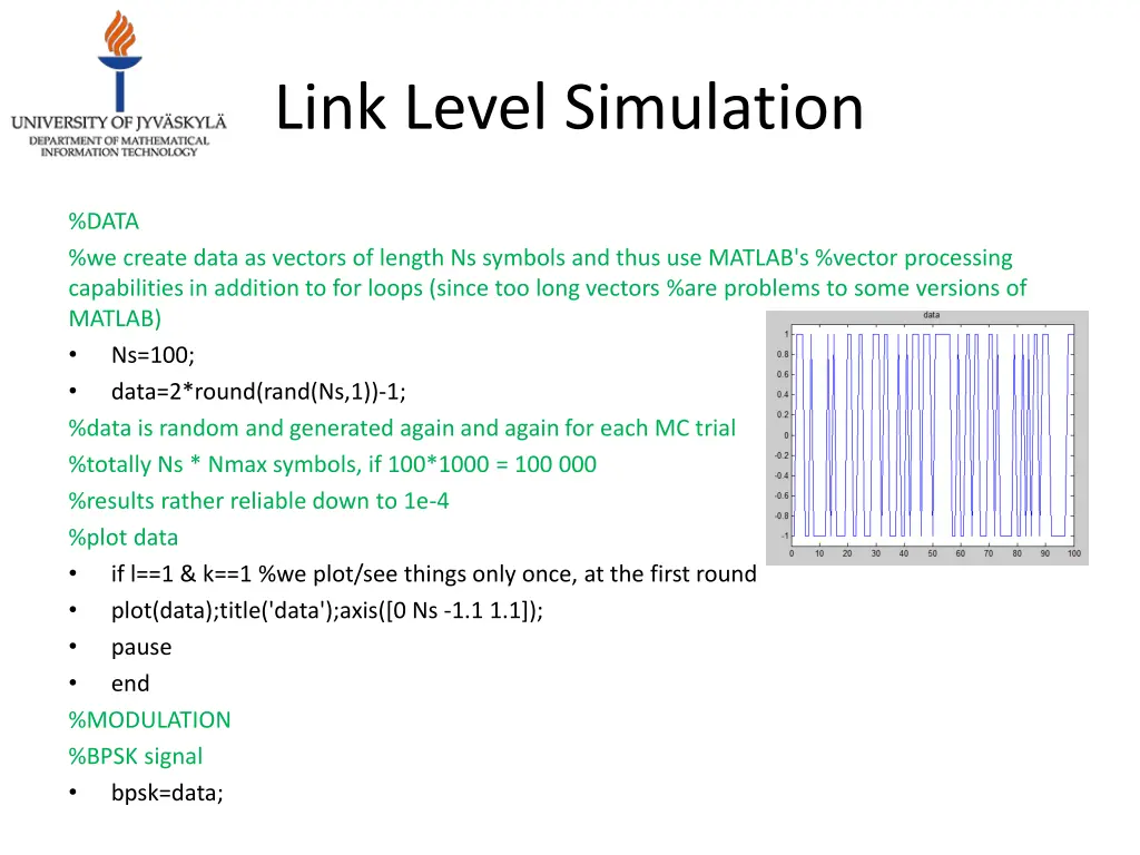 link level simulation 2