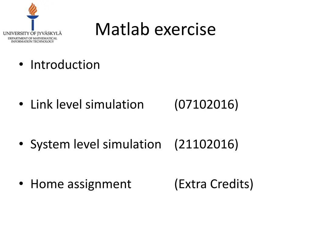 matlab exercise