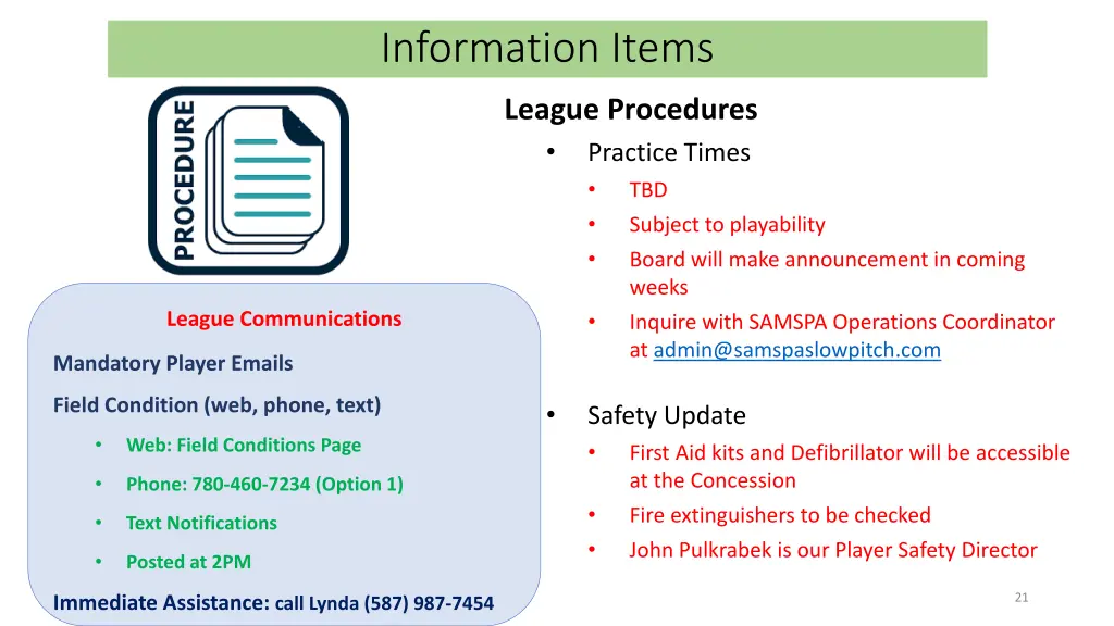 information items 4