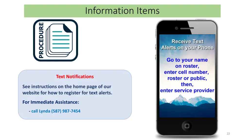 information items 5
