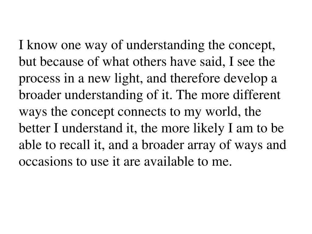 i know one way of understanding the concept