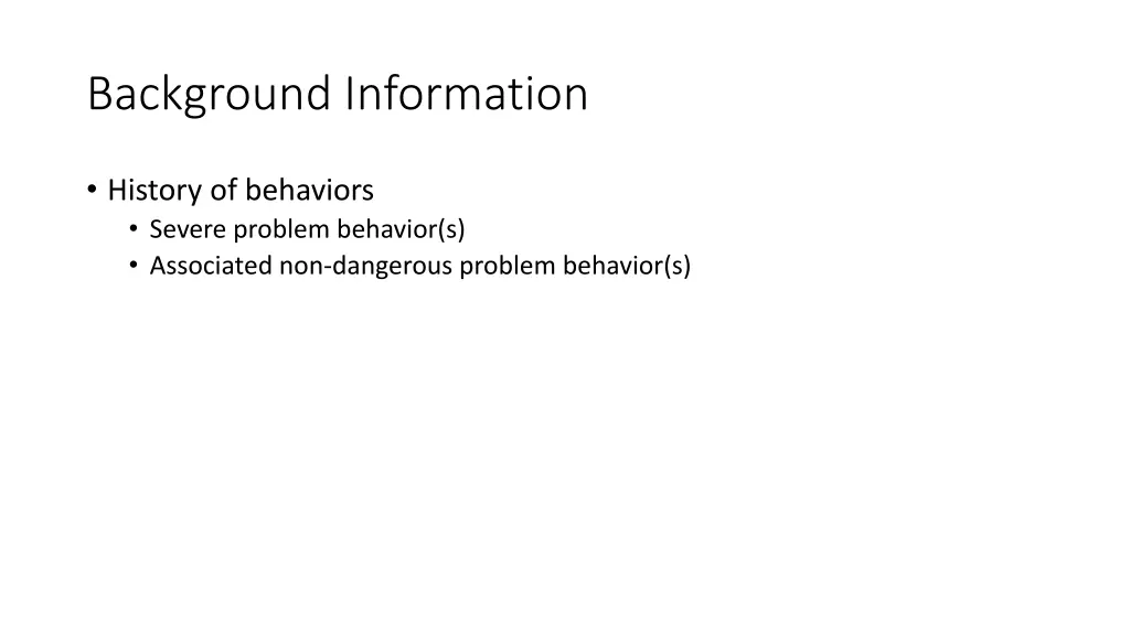 background information 2