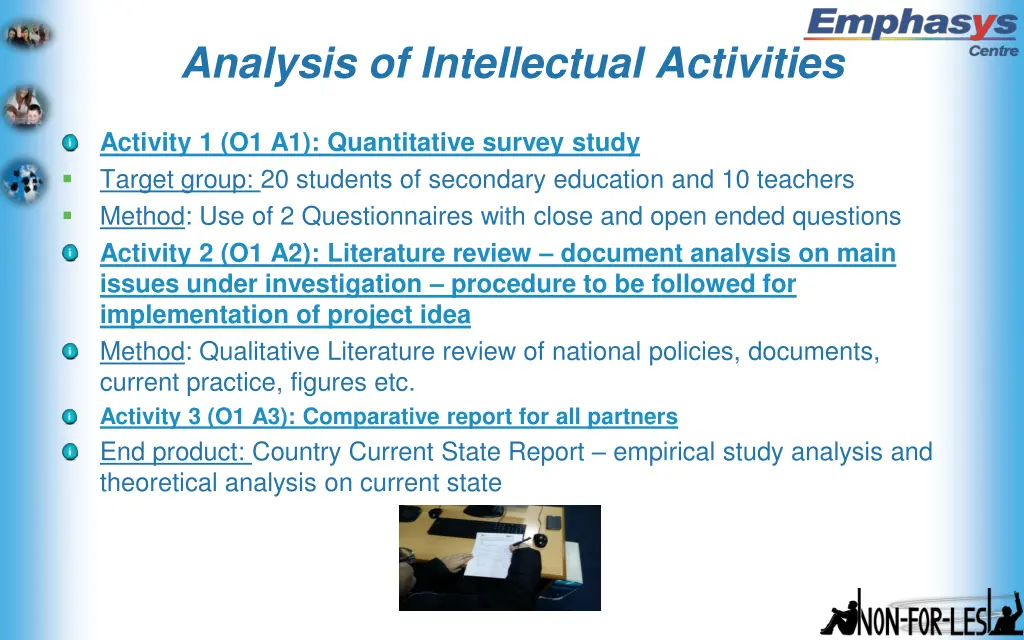 analysis of intellectual activities