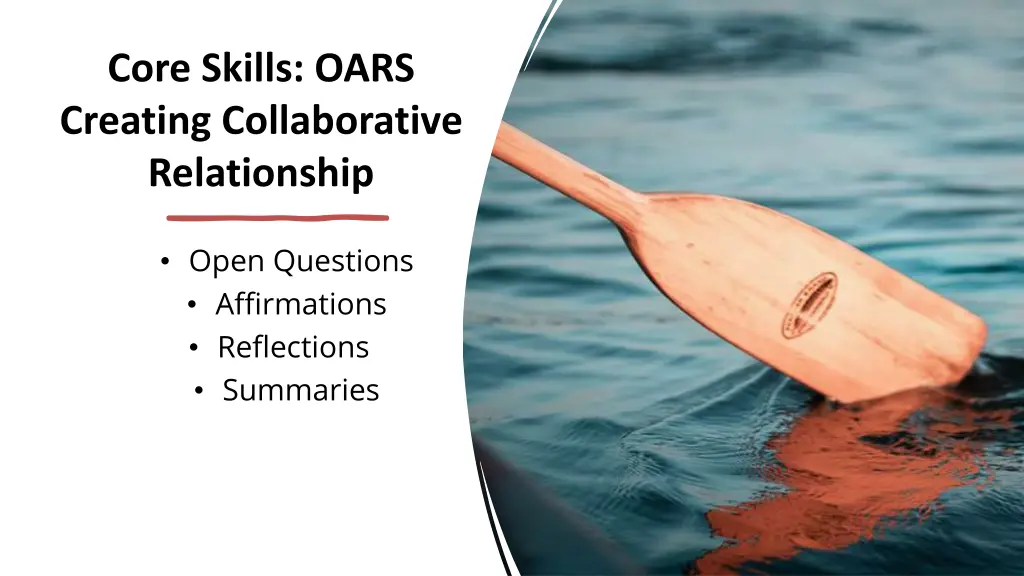 core skills oars creating collaborative