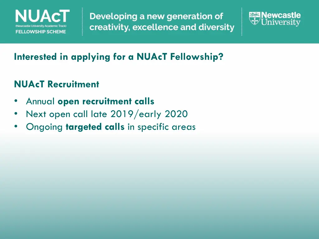 interested in applying for a nuact fellowship