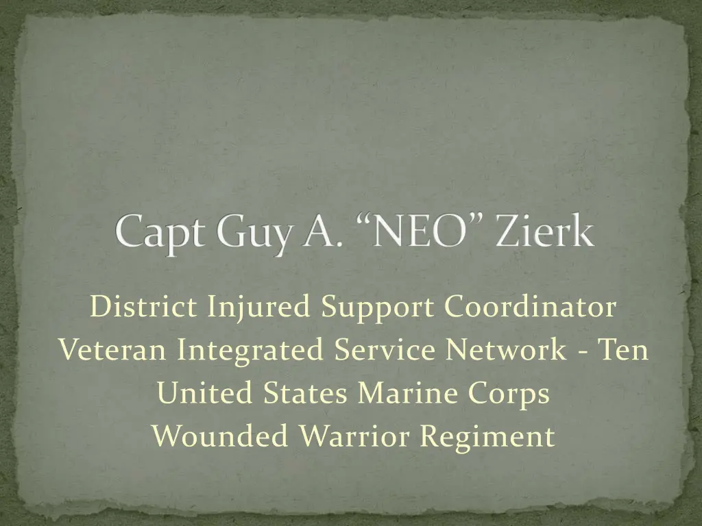 capt guy a neo zierk