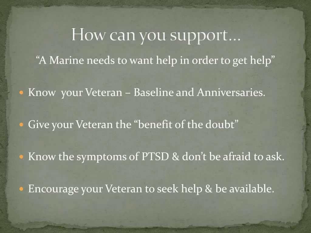 how can you support