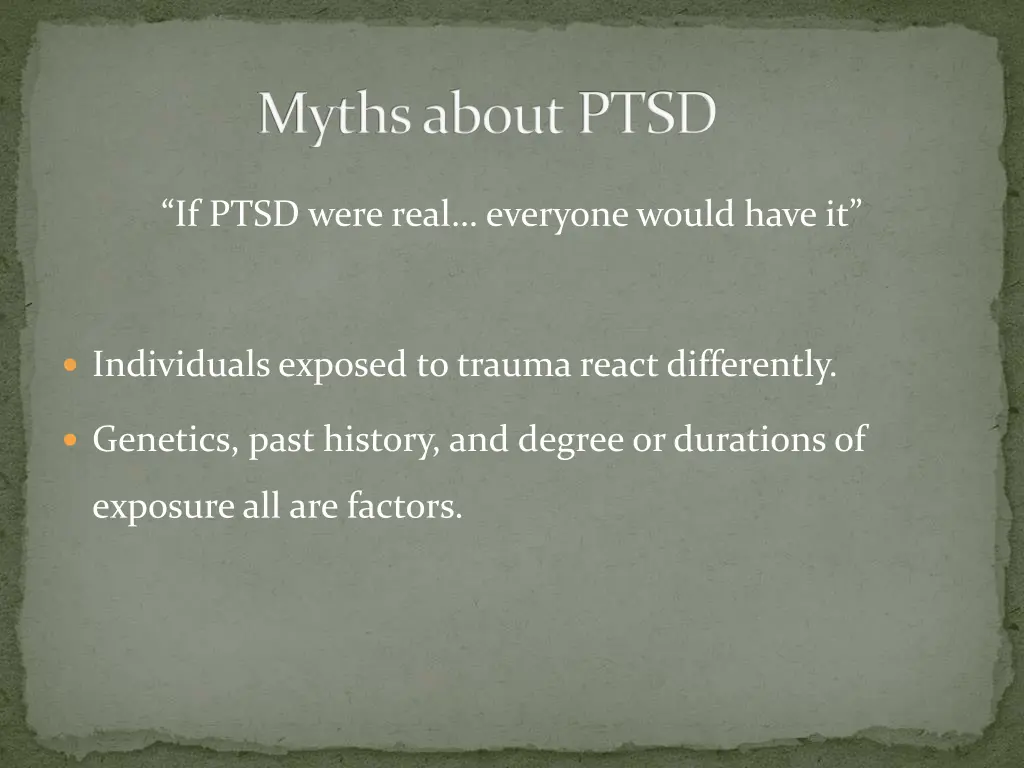 myths about ptsd 2