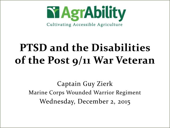 ptsd and the disabilities of the post