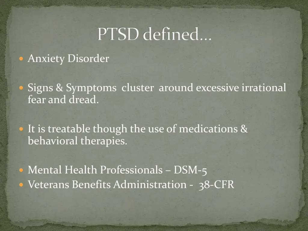 ptsd defined