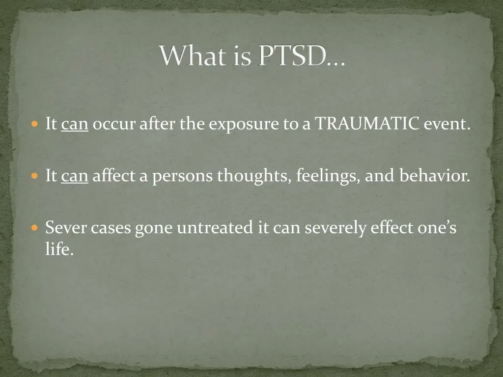 what is ptsd