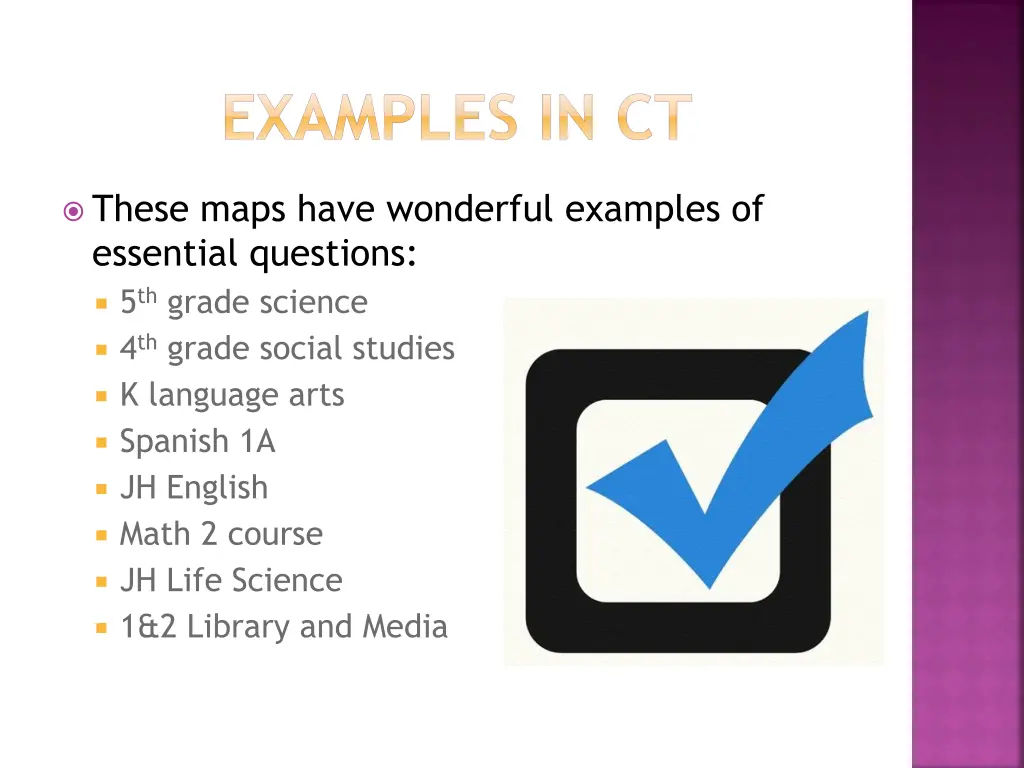 examples in ct
