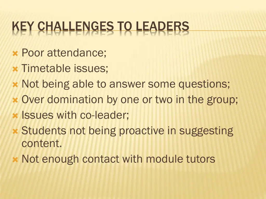 key challenges to leaders