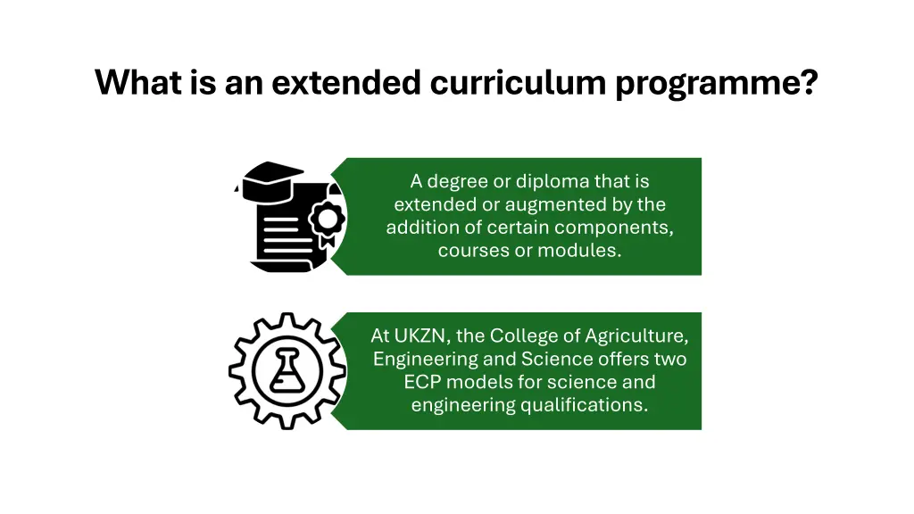 what is an extended curriculum programme