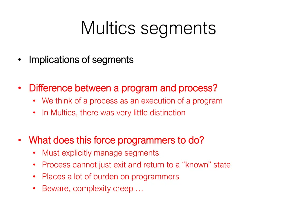 multics segments