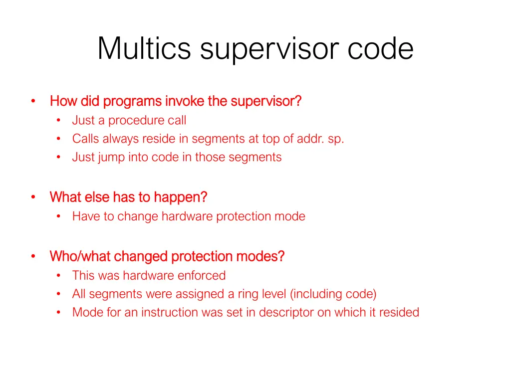 multics supervisor code 1