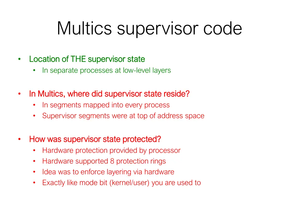 multics supervisor code