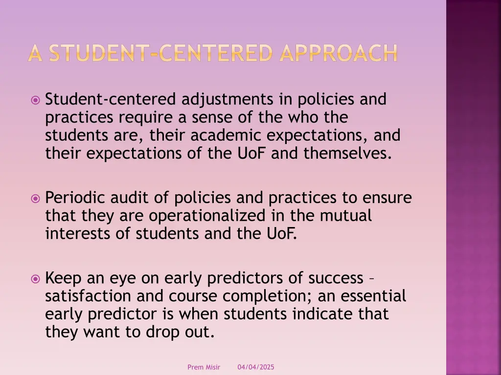 a student centered approach