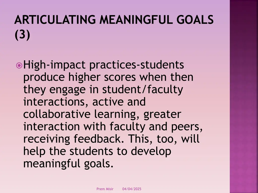 articulating meaningful goals 3