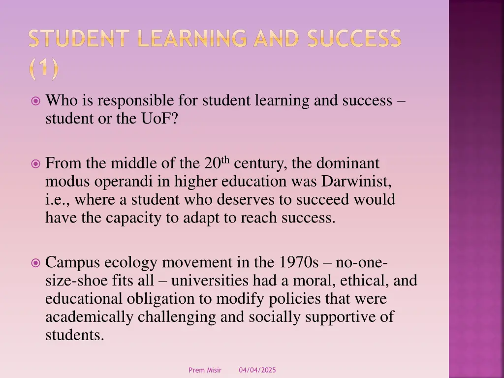student learning and success 1