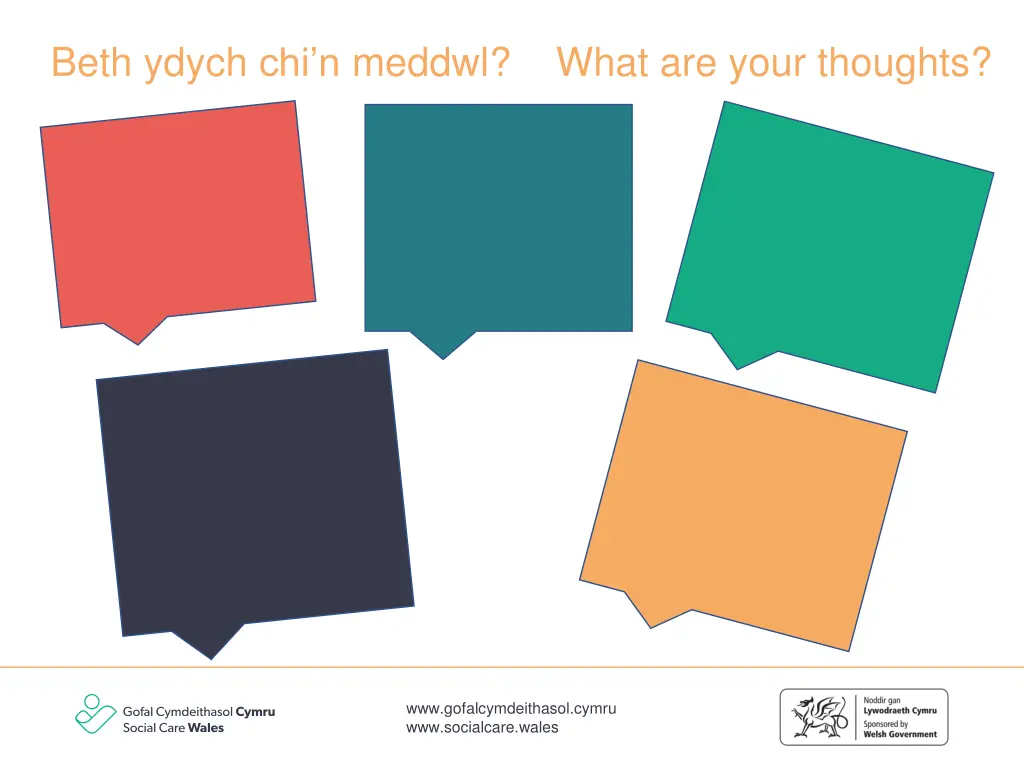 beth ydych chi n meddwl what are your thoughts