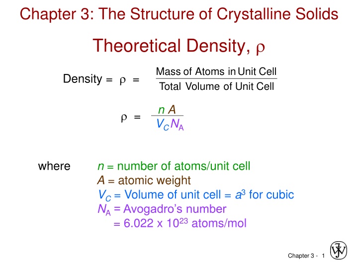 chapter 3 the structure of crystalline solids