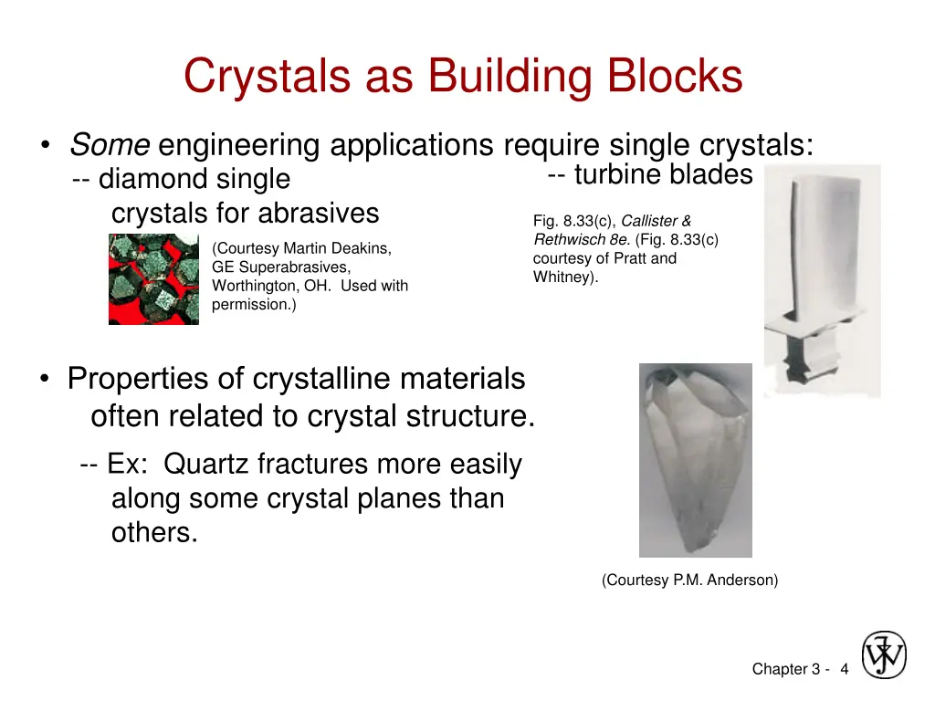 crystals as building blocks