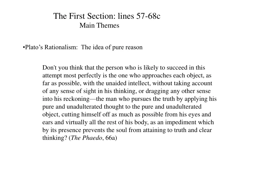 the first section lines 57 68c main themes 3