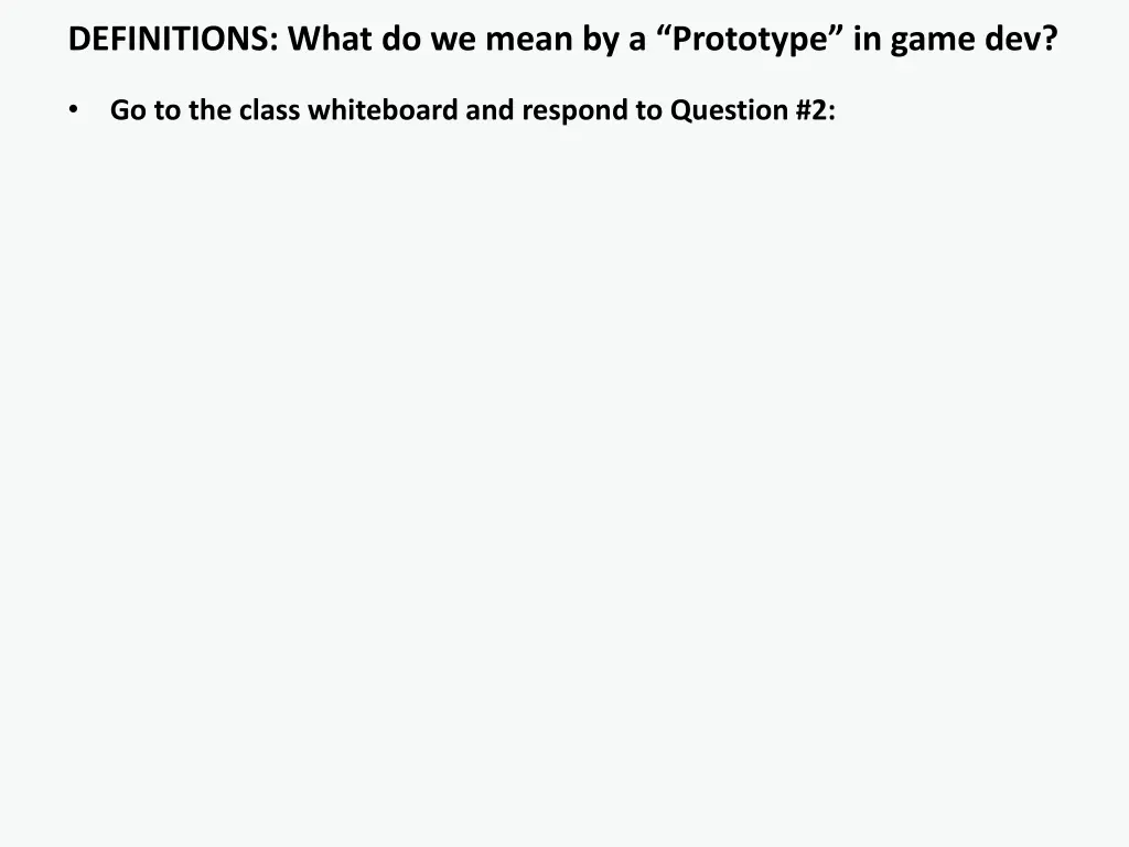 definitions what do we mean by a prototype