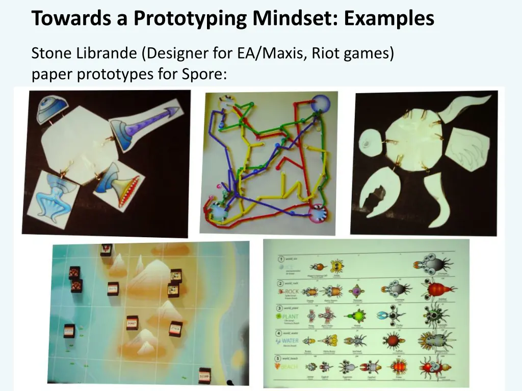 towards a prototyping mindset examples