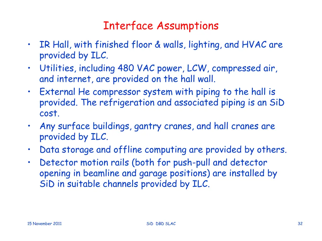 interface assumptions