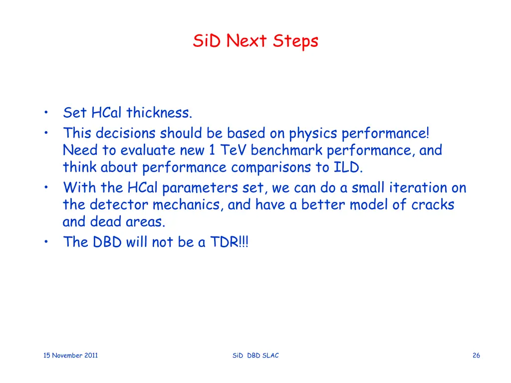 sid next steps