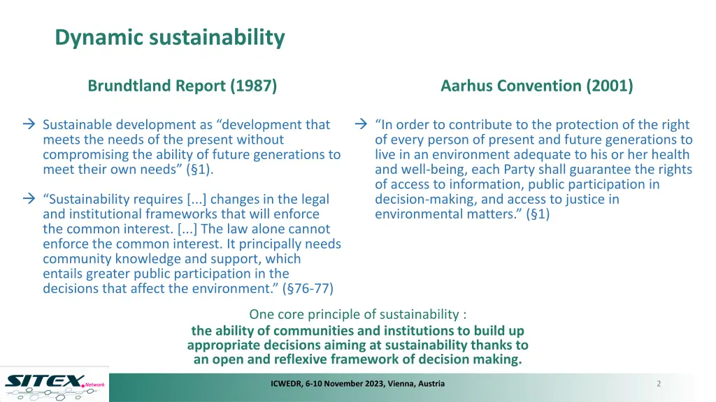 dynamic sustainability