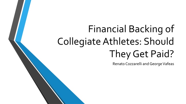 financial backing of collegiate athletes should