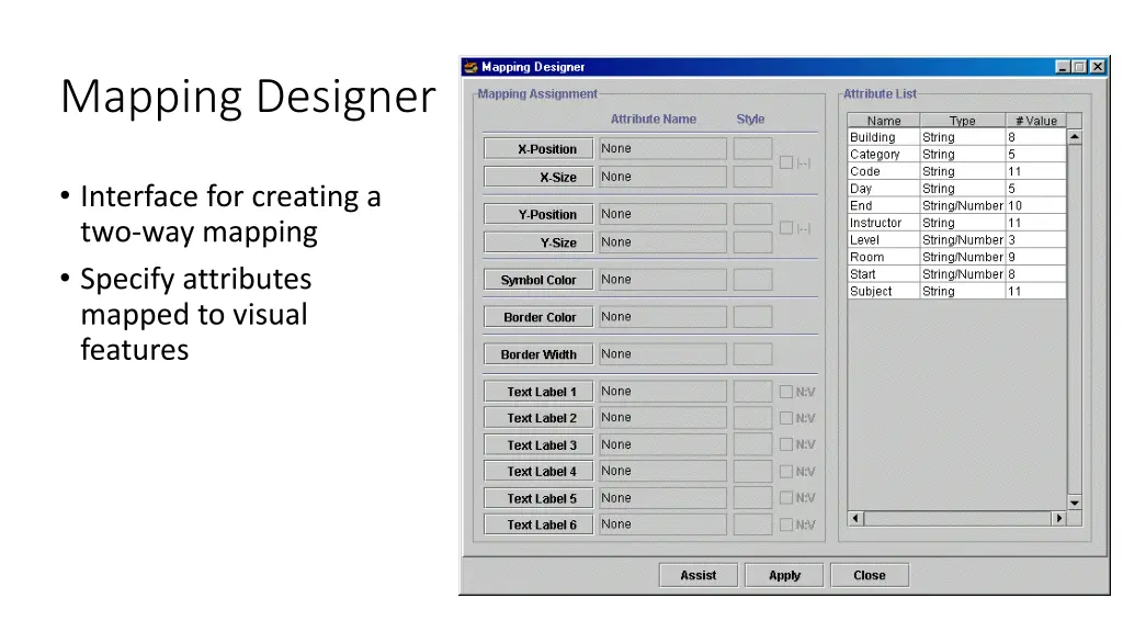 mapping designer