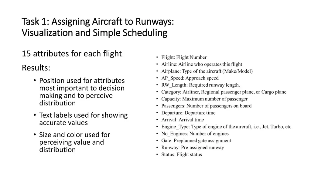 task 1 assigning aircraft to runways task