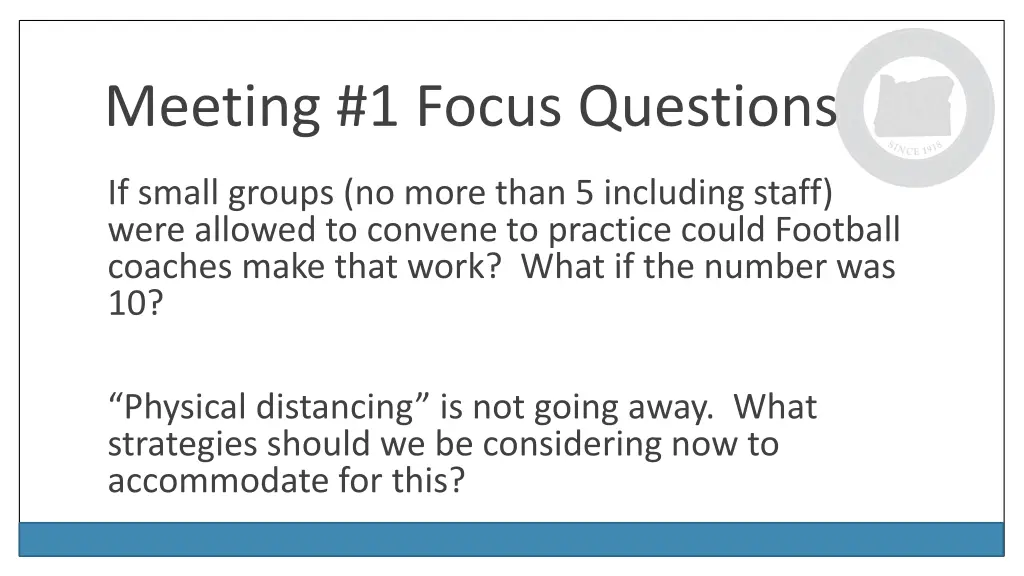 meeting 1 focus questions 1
