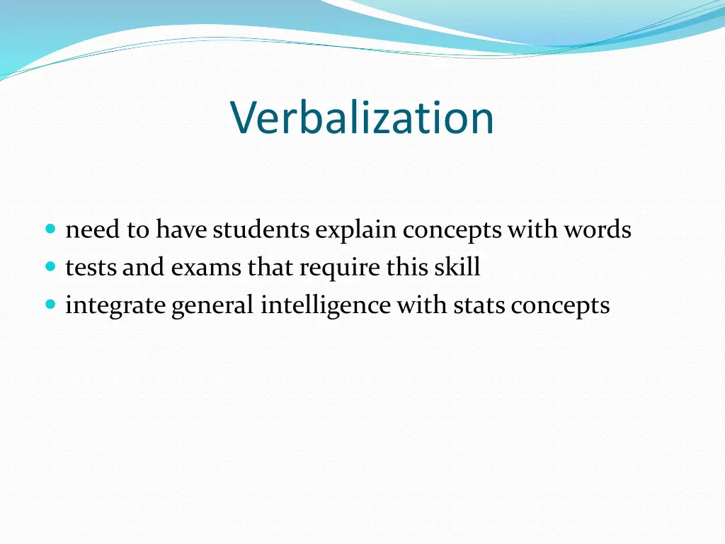 verbalization