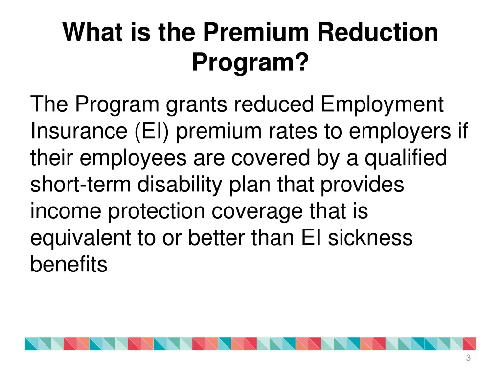what is the premium reduction program