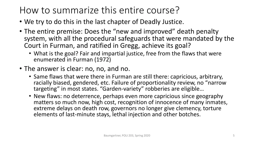 how to summarize this entire course