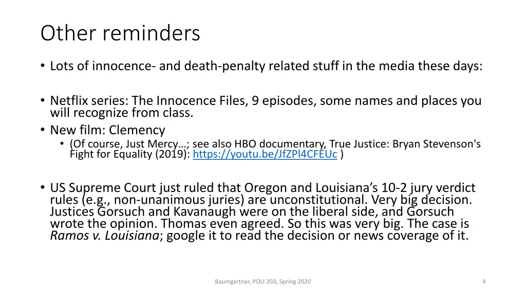 other reminders