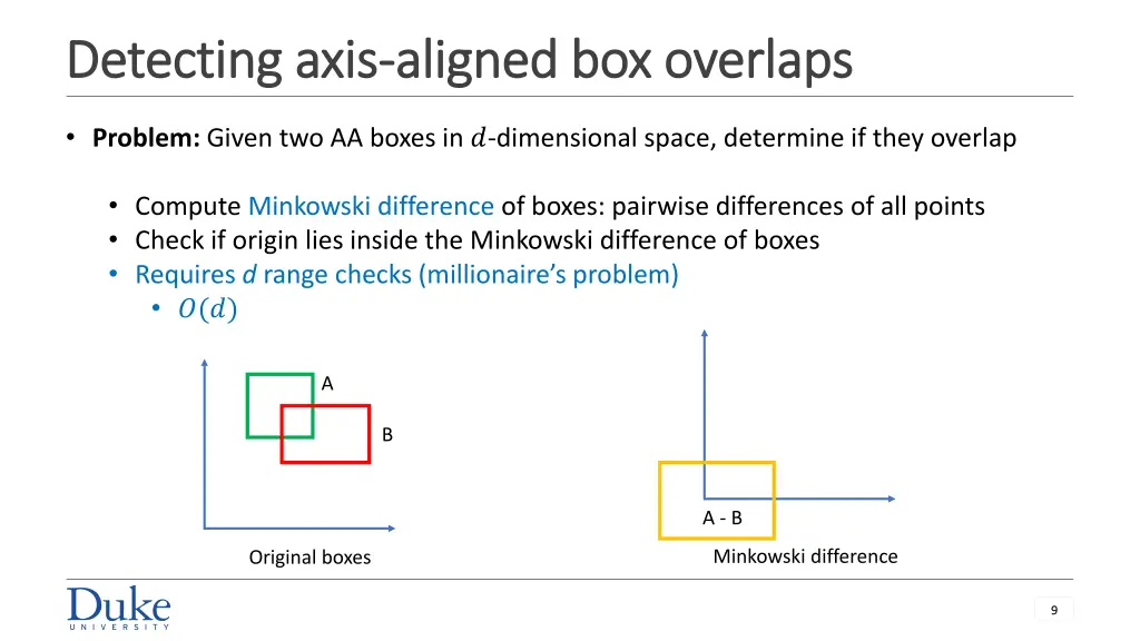 detecting axis detecting axis aligned