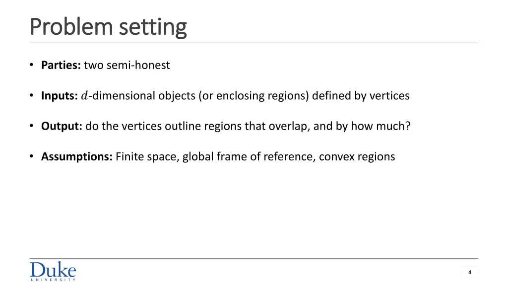 problem setting problem setting