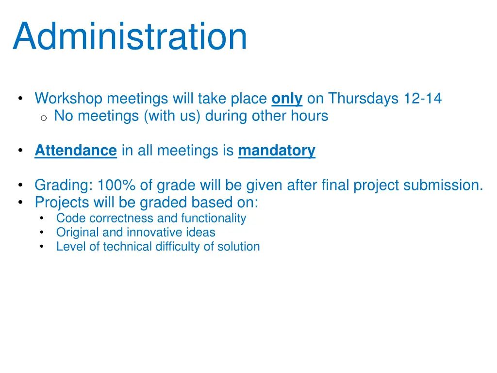 administration