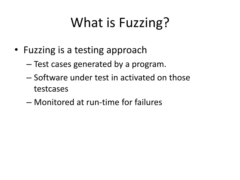 what is fuzzing