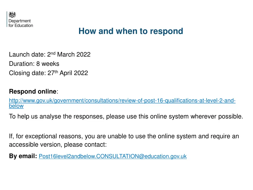 how and when to respond