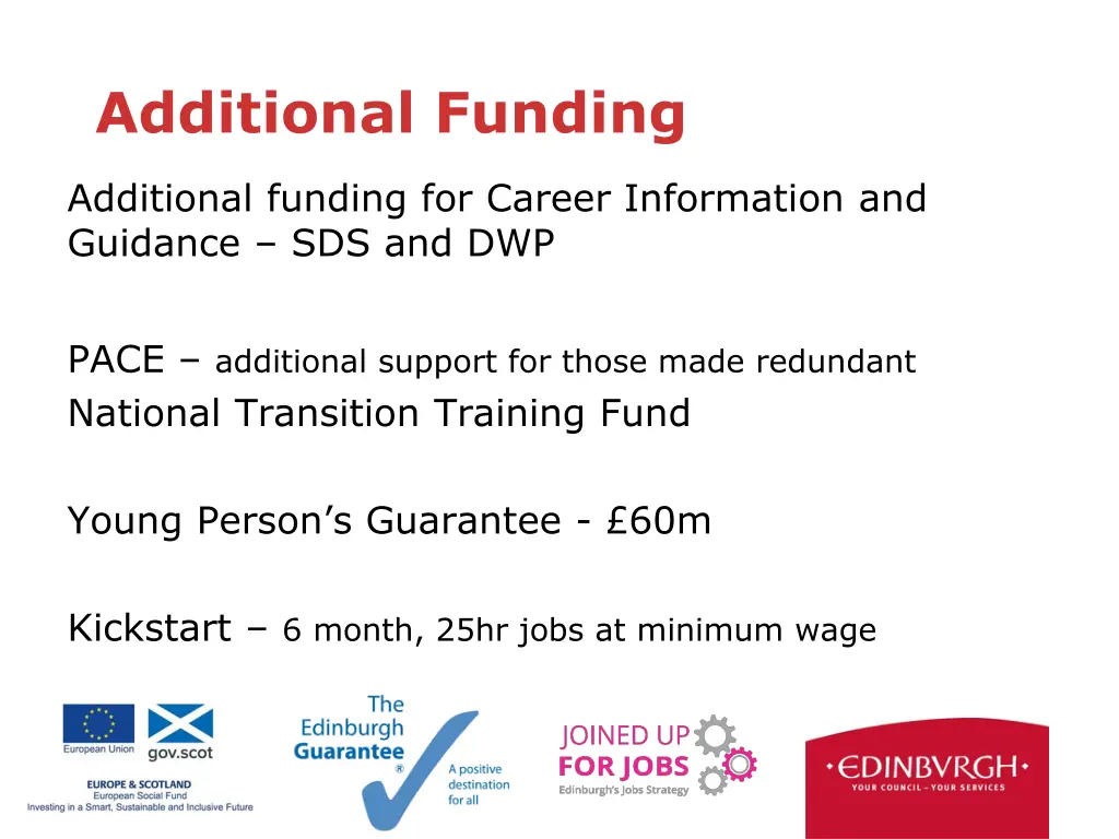 additional funding
